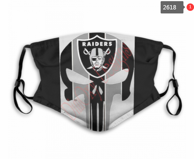 NFL Oakland Raiders #40 Dust mask with filter->nfl dust mask->Sports Accessory